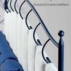 Una Cama De Plaza Y Media Hierro Forjado Amatista, La Artesanía De Excelencia 9 Una Cama De Plaza Y Media Hierro Forjado Amatista, La Artesanía De Excelencia -Tienda De Decoración letto una piazza e mezzo in ferro battuto ametista 2