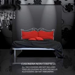 Una Cama De Plaza Y Media Hierro Forjado Phoebus, La Artesanía Hecha En Italia -Tienda De Decoración letto una piazza e mezzo in ferro battuto febo 2