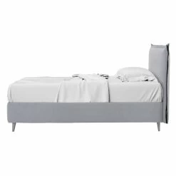 Una Cama Y Media Tapizada En Tela Y Madera Made In Italy - Reissa -Tienda De Decoración letto una piazza e mezzo moderno in tessuto e legno made in italy reissa 7