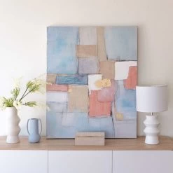 LIENZO HERMES ABSTRACTO 100X80CM -Tienda De Decoración lienzo hermes abstracto 100x80cm 1