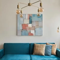 LIENZO HERMES ABSTRACTO 100X80CM -Tienda De Decoración lienzo hermes abstracto 100x80cm 4