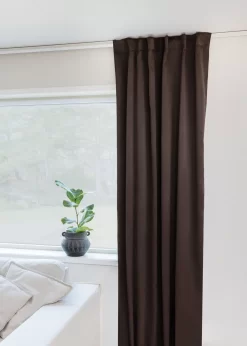 Cortinas - Cortinas Apagadas Vida (marron Oscuro)