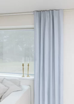 Cortinas - Cortinas Apagadas Galilea (azul Claro)