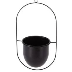 MACETERO COLGANTE LUCA NEGRO 41CM -Tienda De Decoración macetero colgante luca negro 41cm 3