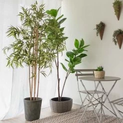 MACETERO HALOM GRIS -Tienda De Decoración macetero halom gris 2