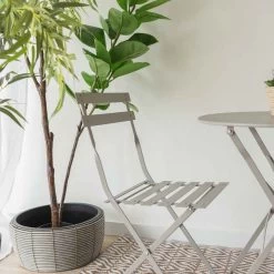 MACETERO HALOM GRIS -Tienda De Decoración macetero halom gris 3