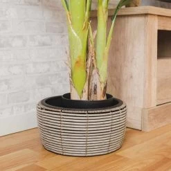 MACETERO HALOM GRIS -Tienda De Decoración macetero halom gris 4