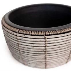 MACETERO HALOM GRIS -Tienda De Decoración macetero halom gris 5