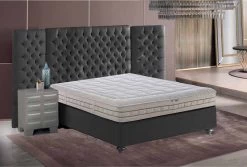 Colchón Individual En Memoria De Calidad De 25 Cm De Altura Hecho En Italia - Platino -Tienda De Decoración materasso singolo in memory di qualita alto 25 cm made in italy platinum 1