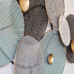 PANEL METÁLICO DECORATIVO CIRCLES 90CM - CASIKA -Tienda De Decoración panel metalico circles 90cm 3