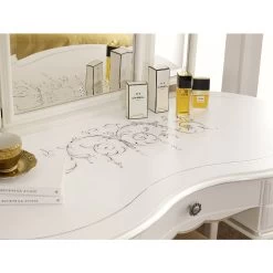 Peine De Maquillaje Clásico De Madera Con Espejo Made In Italy - Cambrige -Tienda De Decoración pettiniera trucco classica in legno con specchio made in italy cambrige 4