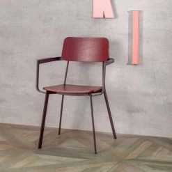 Sillón Elmas Con Diseño Moderno En Madera Y Metal 4 Piezas -Tienda De Decoración poltroncina living di moderno design in legno e metallo elmas 16