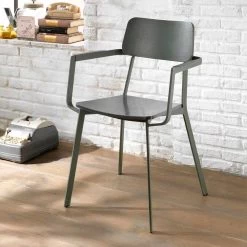 Sillón Elmas Con Diseño Moderno En Madera Y Metal 4 Piezas -Tienda De Decoración poltroncina living di moderno design in legno e metallo elmas 18