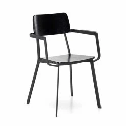 Sillón Elmas Con Diseño Moderno En Madera Y Metal 4 Piezas -Tienda De Decoración poltroncina living di moderno design in legno e metallo elmas 5