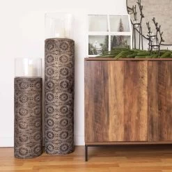 PORTAVELAS BASILIA METAL 75CM -Tienda De Decoración portavelas basilia metal 75cm 1