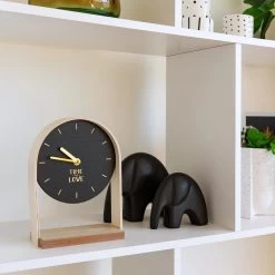 RELOJ DE MESA BRAIS MADERA 24CM -Tienda De Decoración reloj de mesa brais madera 24cm 2