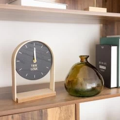 RELOJ DE MESA BRAIS MADERA 24CM -Tienda De Decoración reloj de mesa brais madera 24cm 3