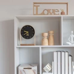 RELOJ DE MESA BRAIS MADERA 24CM -Tienda De Decoración reloj de mesa brais madera 24cm 4