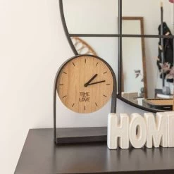 RELOJ DE MESA BRAIS MADERA 24CM -Tienda De Decoración reloj de mesa brais madera 24cm 6