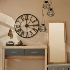 RELOJ DE PARED PAU METAL 70CM -Tienda De Decoración reloj de pared pau marron 70cm 15 2