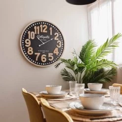 RELOJ DE PARED TÍBOLI MADERA 80CM -Tienda De Decoración reloj de pared tiboli 80cm 2col 2