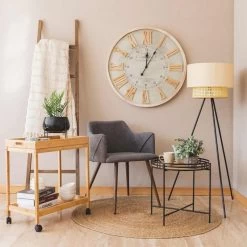 RELOJ DE PARED TÍBOLI MADERA 80CM -Tienda De Decoración reloj de pared tiboli 80cm 2col 4