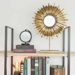 RELOJ DE MESA MAITREYA METAL 20CM -Tienda De Decoración reloj sobremesa maitreya metal 3