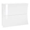 Zapatero Blanco Brillante 2 Puertas En Madera Sostenible Diseño Arcato - Sabine -Tienda De Decoración scarpiera bianca lucida 2 ante in legno sostenibile design arcato sabine