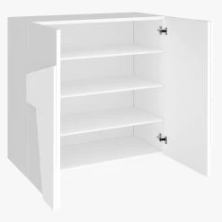 Zapatero Interior Con 2 Puertas De Melamina Made In Italy - Naditza -Tienda De Decoración scarpiera da interno con 2 ante in melaminico made in italy naditza 1