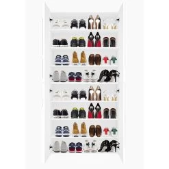 Zapatero Interior De Melamina Con 4 Puertas Made In Italy - Naditza -Tienda De Decoración scarpiera in melaminico da interno con 4 ante made in italy naditza 3