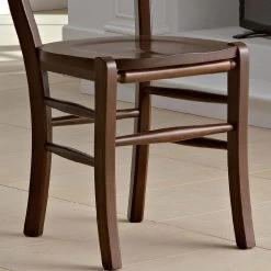 Tienda De Decoración -Tienda De Decoración sedia classica da cucina in paglia vera e legno design italiano monika 1