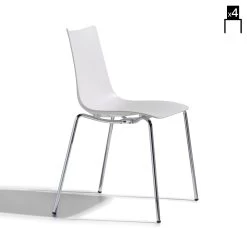 Silla De Cocina En Acero Y Tecnopolímero Made In Italy 4 Piezas - Fedora -Tienda De Decoración sedia da cucina in acciaio e tecnopolimero made in italy 4 pezzi fedora