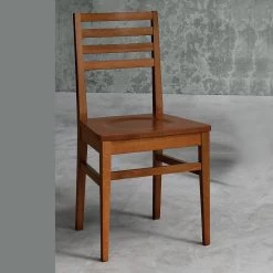 Silla De Cocina En Madera De Haya Y Asiento En Madera Maciza - Rabasse
