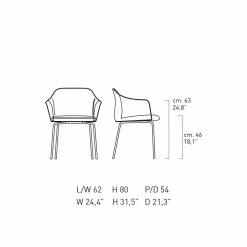 Silla De Comedor De Diseño Moderno Made In Italy - Cloe -Tienda De Decoración sedia da sala da pranzo moderna di design colorato made in italy cloe 5