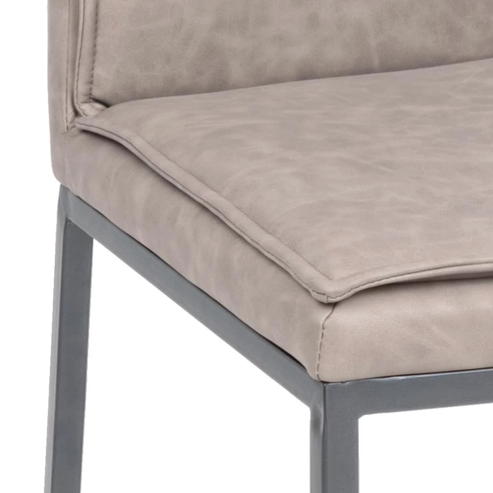 Silla De Salón De Diseño Vintage En Acero Y Cuero Ecológico 4 Piezas - Arnika 6 Silla De Salón De Diseño Vintage En Acero Y Cuero Ecológico 4 Piezas - Arnika - Imagen 4