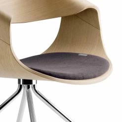 Silla De Diseño En Madera De Roble O Wengé Con Cojín De Lujo Italiano - Rimmel -Tienda De Decoración sedia design in legno rovere o wenge con cuscino lusso italiano rimmel 2