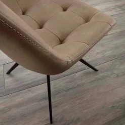 Silla De Diseño Acolchada Tapizada En Tela O Eco-nubuck Venezia -Tienda De Decoración sedia di design imbottita trapuntata in tessuto o eco nabuk venezia 3