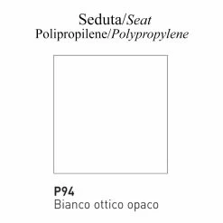 Silla De Polipropileno Con Patín Made In Italy, 2 Piezas - Connubia Tuka -Tienda De Decoración sedia in polipropilene con base a slitta made in italy 2 pezzi connubia tuka 7