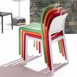 Silla De Diseño Moderno En Resina Y Fibra De Vidrio Holiday -Tienda De Decoración sedia in resina e fiberglass di design moderno made in italy ravenna 6