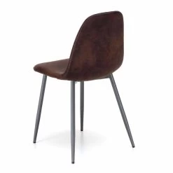 Silla De Diseño Moderno En Piel Sintética Elice, Para Comedor O Cocina 4 Pièces -Tienda De Decoración sedia living di design moderno in similpelle elice 4 pezzi 3
