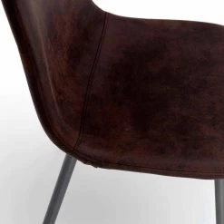 Silla De Diseño Moderno En Piel Sintética Elice, Para Comedor O Cocina 4 Pièces -Tienda De Decoración sedia living di design moderno in similpelle elice 4 pezzi 4