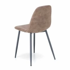 Silla De Diseño Moderno En Piel Sintética Elice, Para Comedor O Cocina 4 Pièces -Tienda De Decoración sedia living di design moderno in similpelle elice 4 pezzi 7