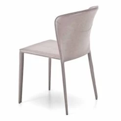 Silla De Estar Moderna Completamente Cubierta En Imitación De Cuero, 4 Piezas -Tienda De Decoración sedia living moderna completamente rivestita in similpelle accadia 4 pezzi 13
