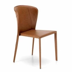Silla De Estar Moderna Completamente Cubierta En Imitación De Cuero, 4 Piezas -Tienda De Decoración sedia living moderna completamente rivestita in similpelle accadia 4 pezzi 18