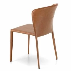 Silla De Estar Moderna Completamente Cubierta En Imitación De Cuero, 4 Piezas -Tienda De Decoración sedia living moderna completamente rivestita in similpelle accadia 4 pezzi 19