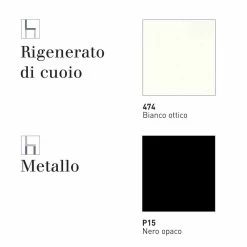 Silla Moderna Connubia By Calligaris Academy En Metal Y Cuero, 2 Piezas -Tienda De Decoración sedia moderna connubia by calligaris academy in metallo e cuoio 3