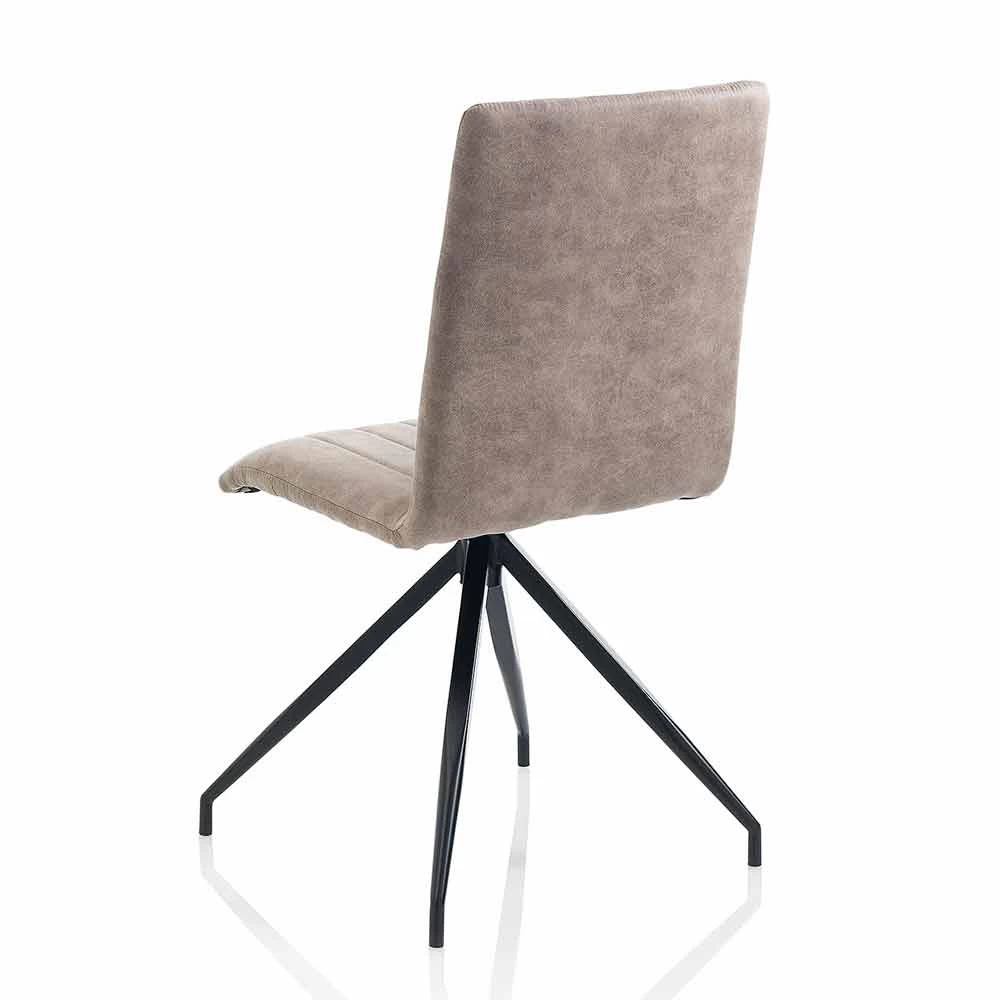 Silla De Comedor En Imitación De Cuero Efecto Envejecido, 2 Piezas - Franzi 4 Silla De Comedor En Imitación De Cuero Efecto Envejecido, 2 Piezas - Franzi - Imagen 2