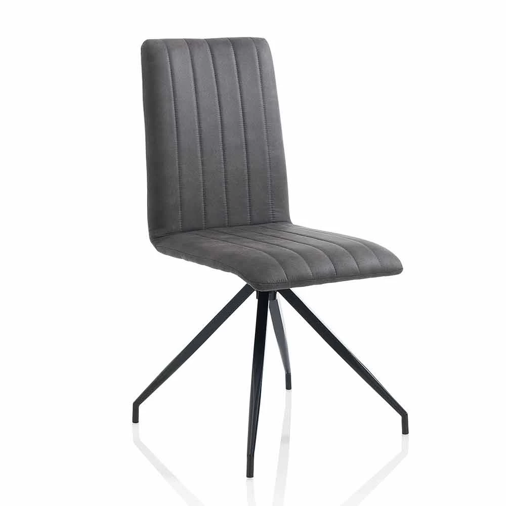 Silla De Comedor En Imitación De Cuero Efecto Envejecido, 2 Piezas - Franzi 6 Silla De Comedor En Imitación De Cuero Efecto Envejecido, 2 Piezas - Franzi - Imagen 4