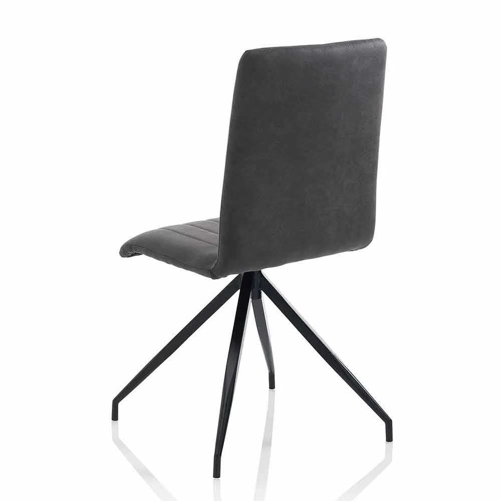 Silla De Comedor En Imitación De Cuero Efecto Envejecido, 2 Piezas - Franzi 7 Silla De Comedor En Imitación De Cuero Efecto Envejecido, 2 Piezas - Franzi - Imagen 5