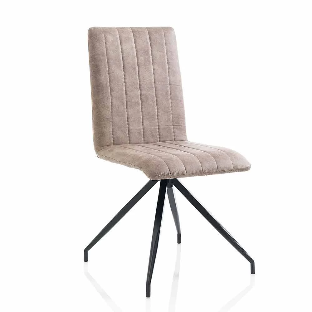 Silla De Comedor En Imitación De Cuero Efecto Envejecido, 2 Piezas - Franzi 3 Silla De Comedor En Imitación De Cuero Efecto Envejecido, 2 Piezas - Franzi